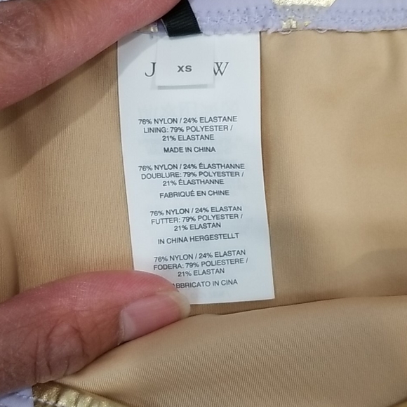 NWOT J.Crew Lilac bikini with gold hearts xs - Picture 5 of 7